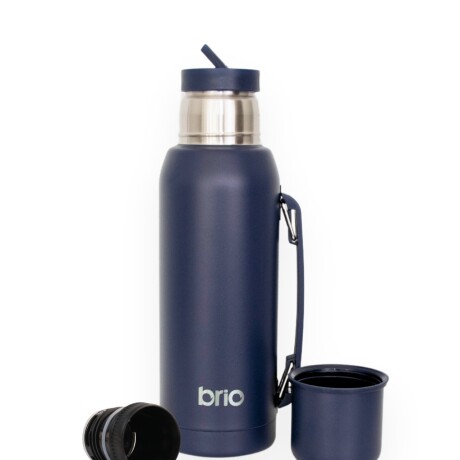 Termo 1 Litro Acero Inox brio Con Pico Cebador Azul