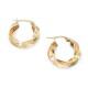 Aros torneados en oro 18k amarillo Aros torneados en oro 18k amarillo