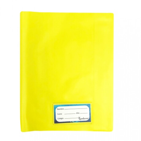 Forro PVC Cuaderno Chico x25 Amarillo