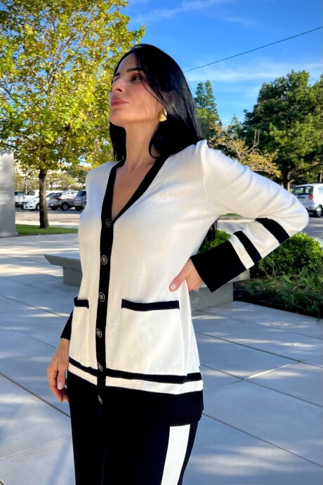 Cardigan Moorea Blanco