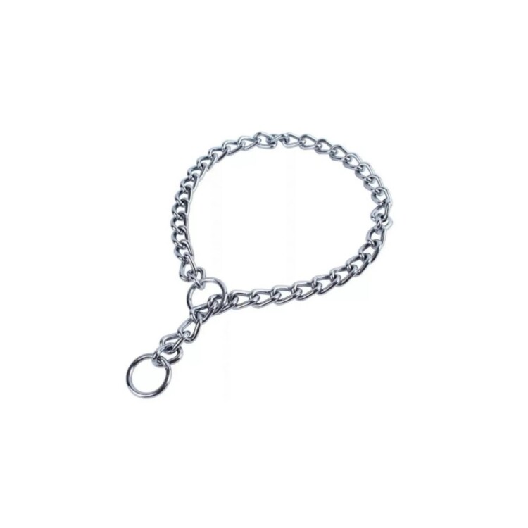 COLLAR DE AHORQUE PLATEADO
