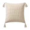 COJIN CUAD BEIGE COMB 40X40CM Unica