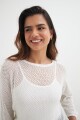 Sweater calado BLANCO