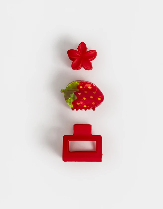 Broches Sets Frutas Set De Broches - Rojo Cereza
