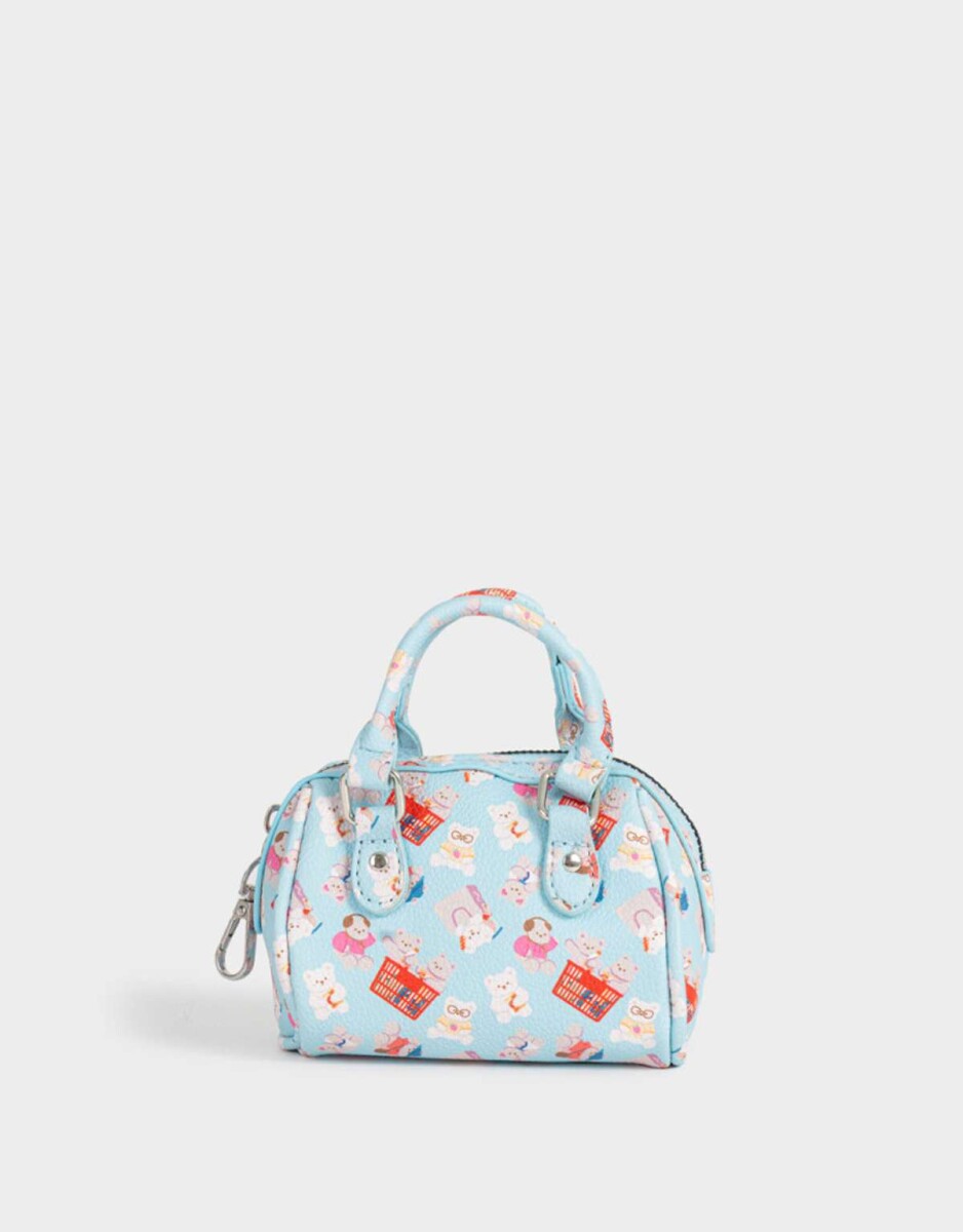 Monedero Formato Cartera - Azul Celeste 