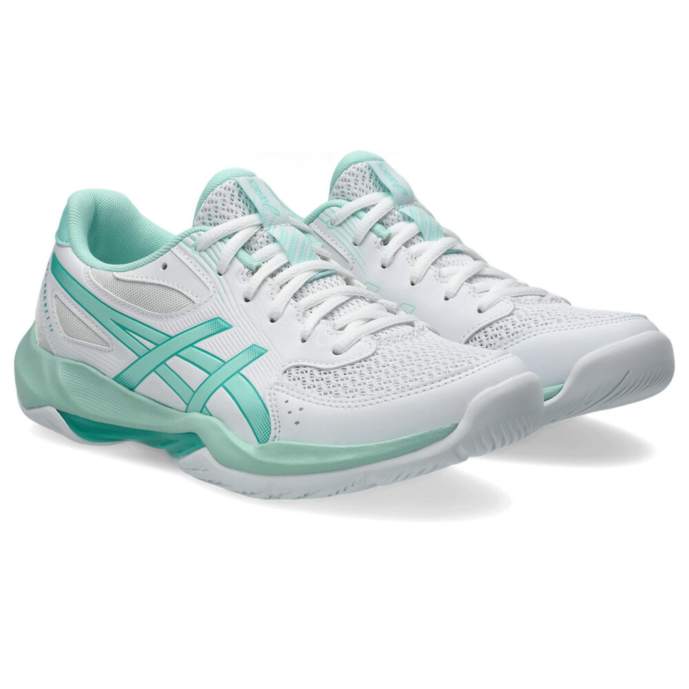 Zapatillas Voley Gel-Rocket 12 Mujer White/fresh Ice