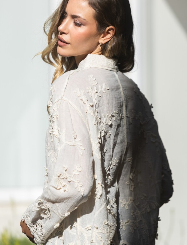 Camisa Crochet BEIGE