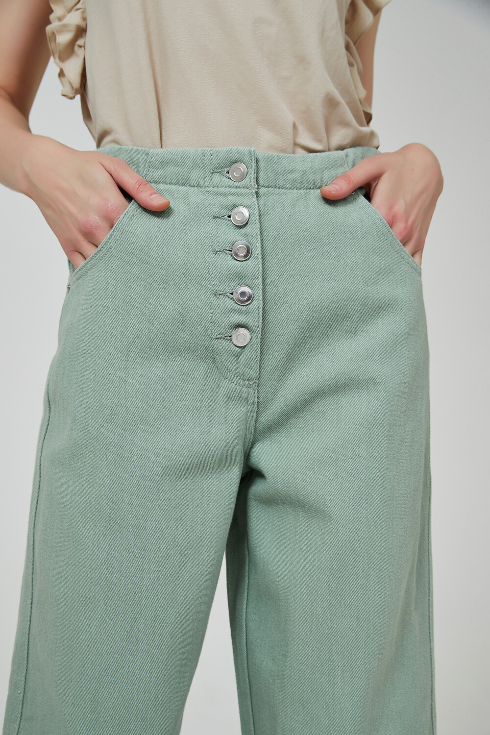 Pantalon Gobio Verde Seco