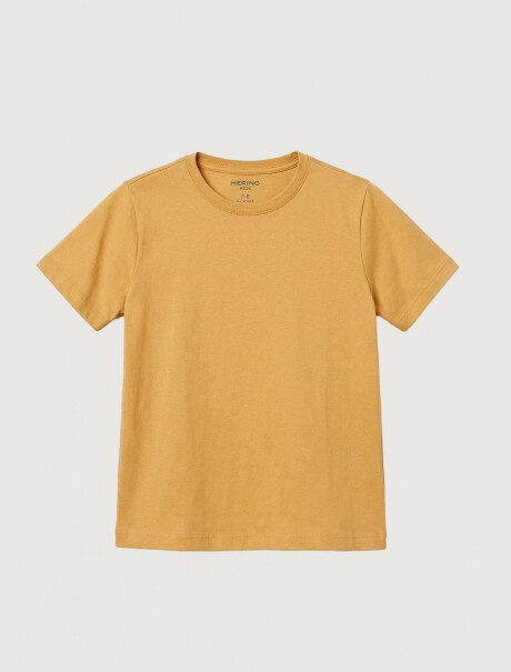 CAMISETA BÁSICA INFANTIL AMARILLO