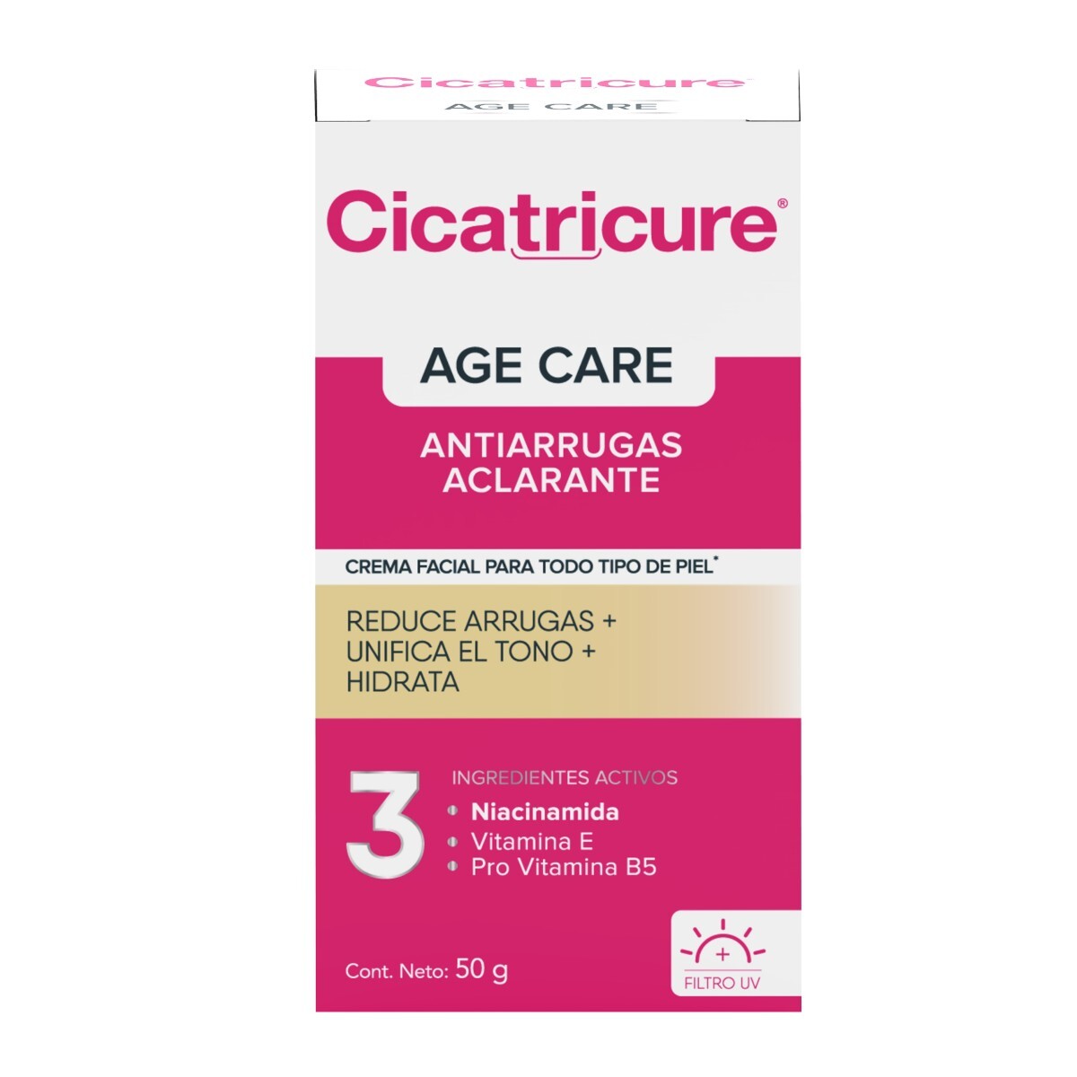 Crema Facial Cicatricure Age Care Aclarante 50ml 