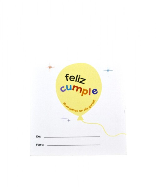 Tarjeta cumpleaños 10x10. DISEÑO 4