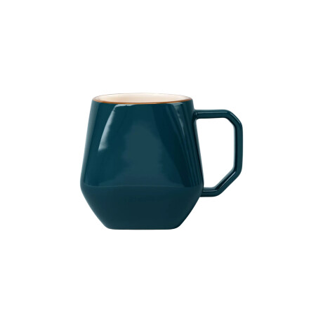 Tazas de Cerámica Geométricas Colores Pastel Verde Petroleo