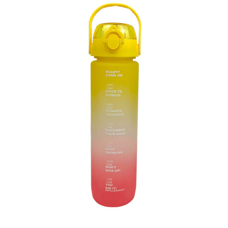 Botella degradé colores fuertes con asa Amarillo
