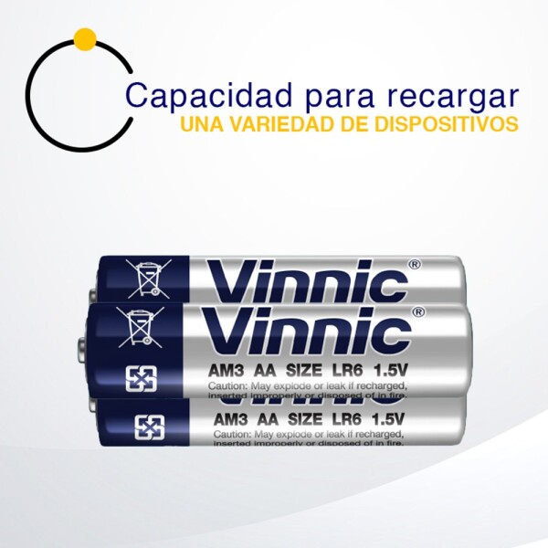 Pilas Alcalinas Vinnic Doble A AA X4 Batería Calidad Pilas Alcalinas Vinnic Doble A AA X4 Batería Calidad