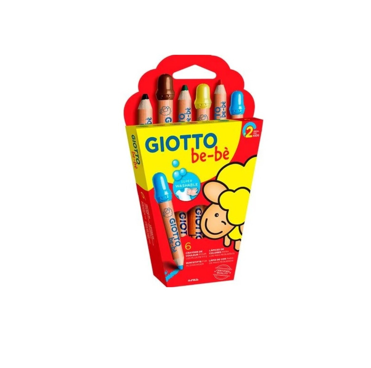 Lápices Giotto Bebé – Set x6 Colores 