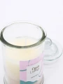 VELA FRASCO DE VIDRIO CON TAPA BLANCO
