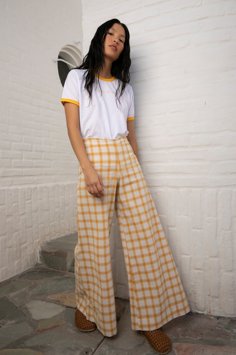 Pantalon escocés - Yellow 