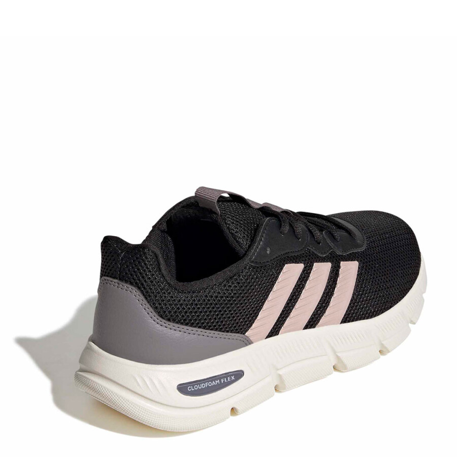 Championes de Mujer Adidas Cloudfoam Flex Negro - Rosado Viejo