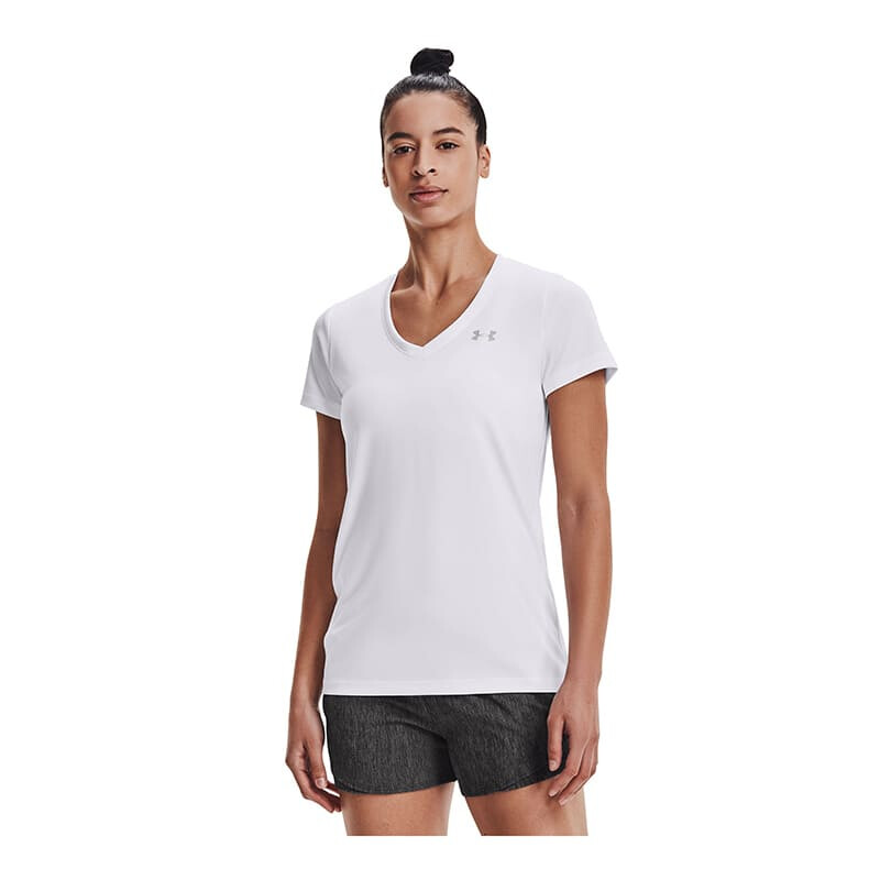 Remera Under Armour SOLID de Mujer - 839-100022 Blanco