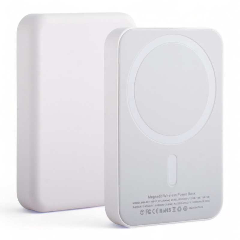 Power Bank O Bateria Externa Magnetica Magsafe Para iPhone 5000mah Blanco