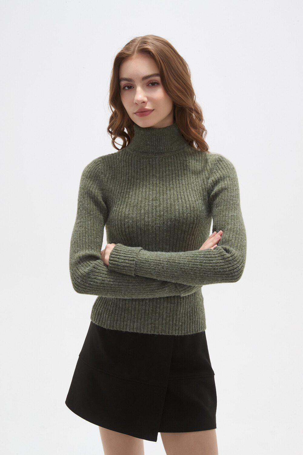 Polera Elizabet Verde Melange