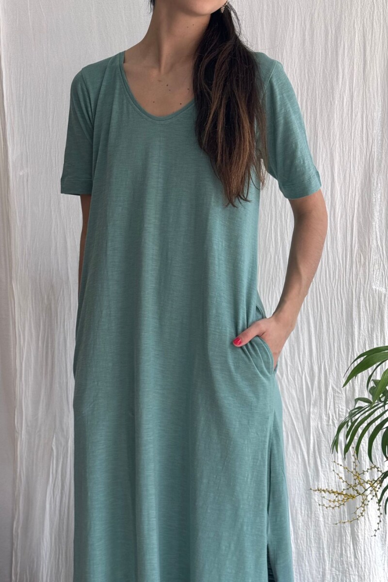 Vestido largo Lake Turquesa