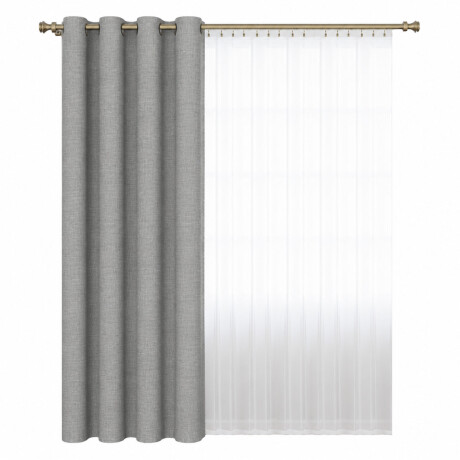 Cortina Blackout 140x230 Cm No Pasa Luz Living Dormitorio Gris Topo