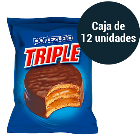 Caja de Alfajores Portezuelo 12U Triple Chocolate 001