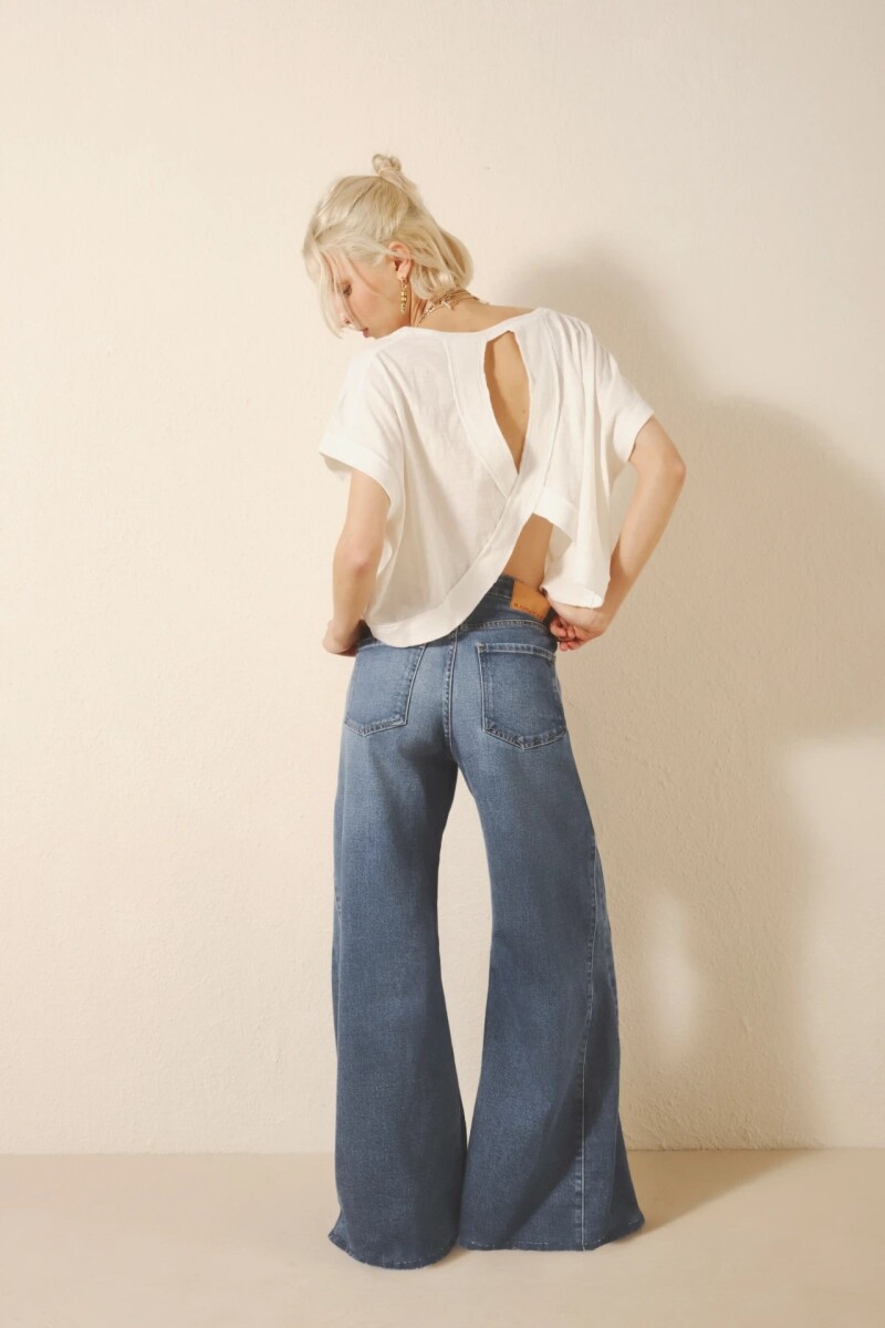 Jean Oxford Patch Blue Azul