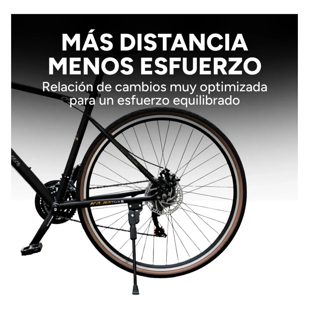 Bicicleta de carrera / ruta rodado 26 con 21 velocidades y freno de disco Negro