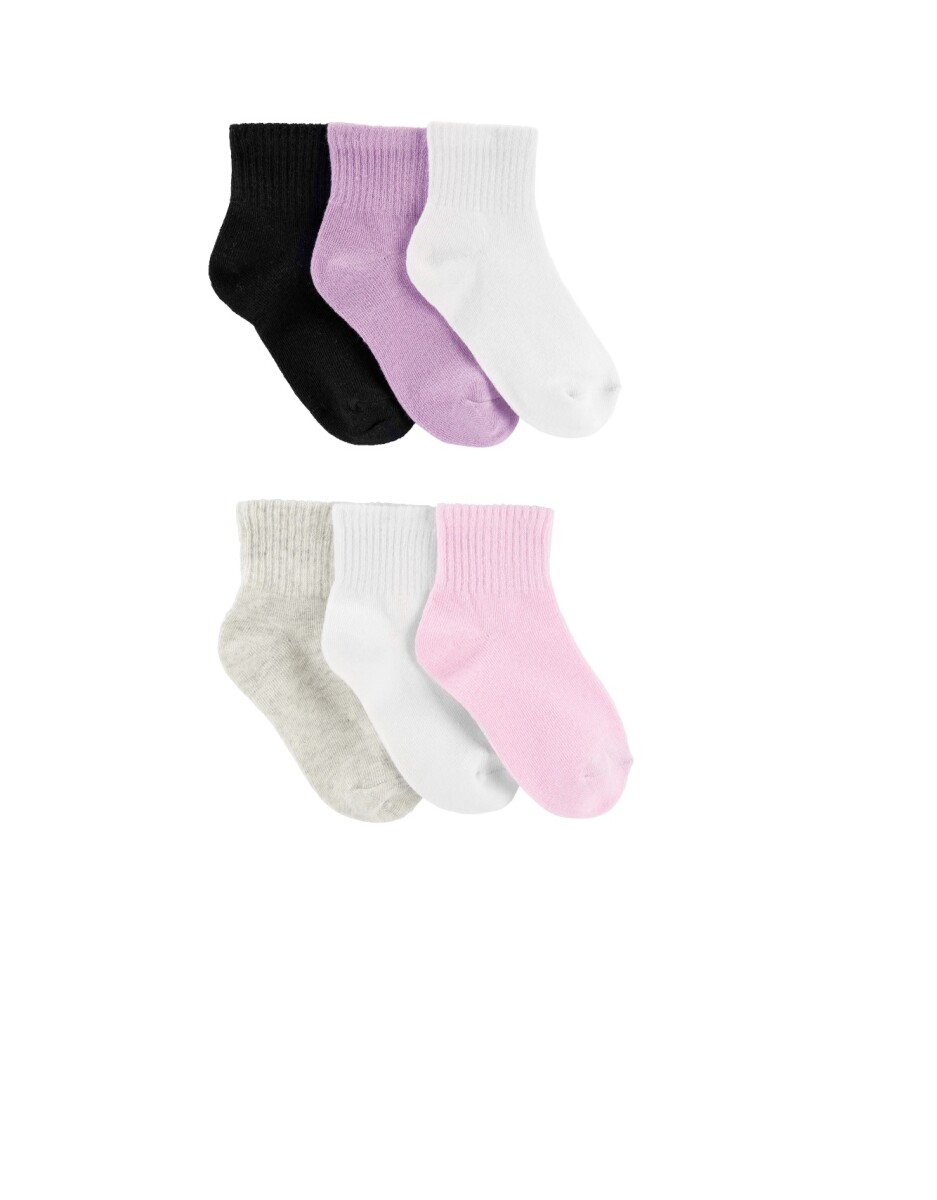 Set Medias Carters x6 Toddler Lisas Niña 