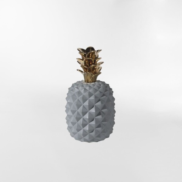 DECORACION PIÑA Gris - UNICO