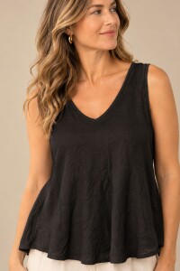MUSCULOSA SENTIR Negro