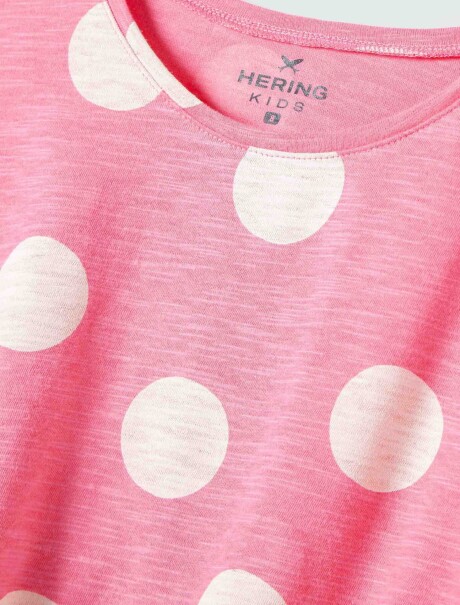 BLUSA INFANTIL ESTAMPADA ROSA