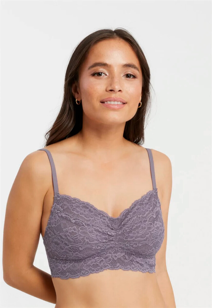 Bralette Butterfly - Gris 
