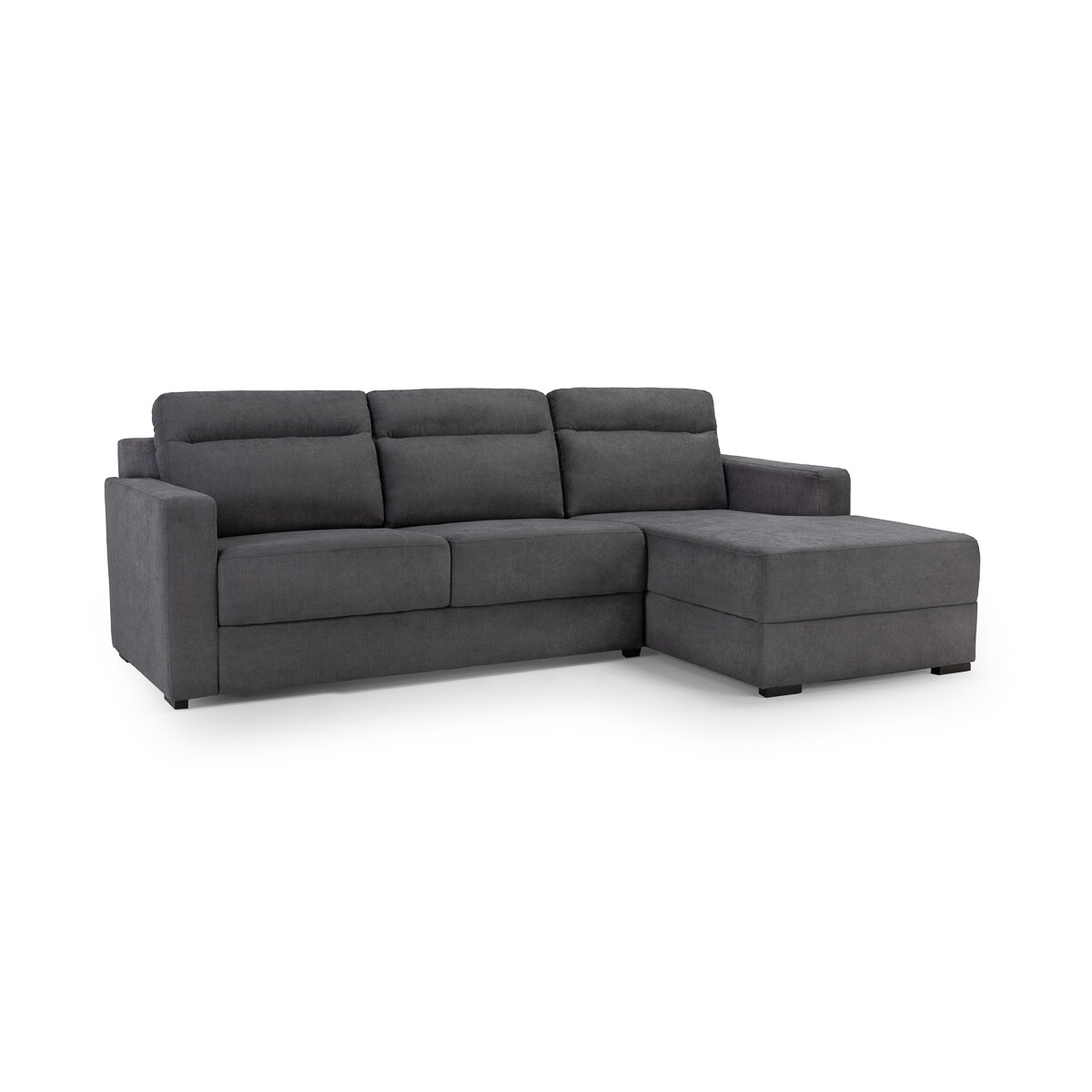 Rinconera Positano - Tela Microfibra - Chaise derecho - TB7131 - Grafito 