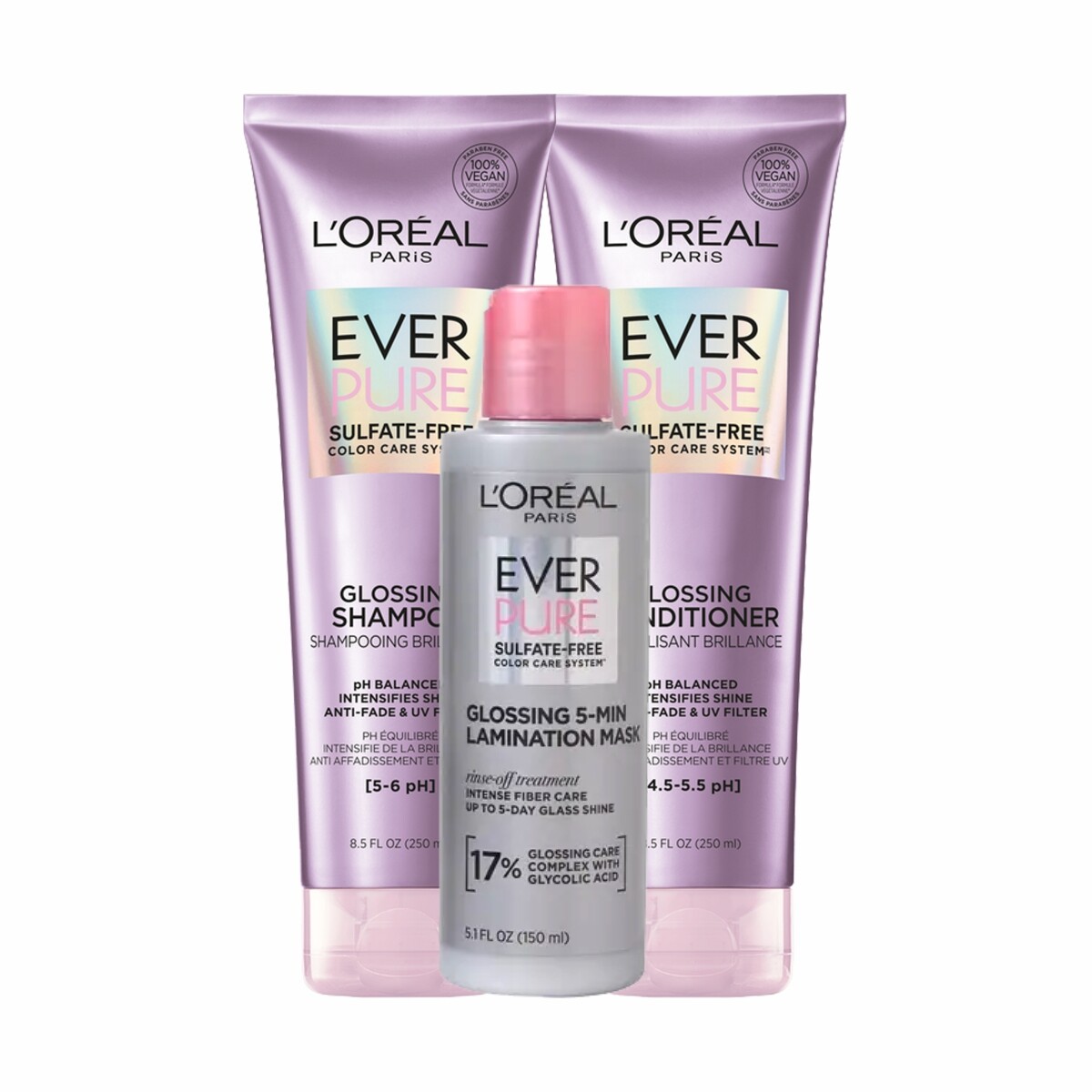 Pack L'Oréal Paris Ever Pure Glossing Brillo Intenso 
