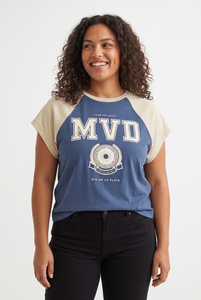 REMERA KORIYAN - AZUL PIEDRA 