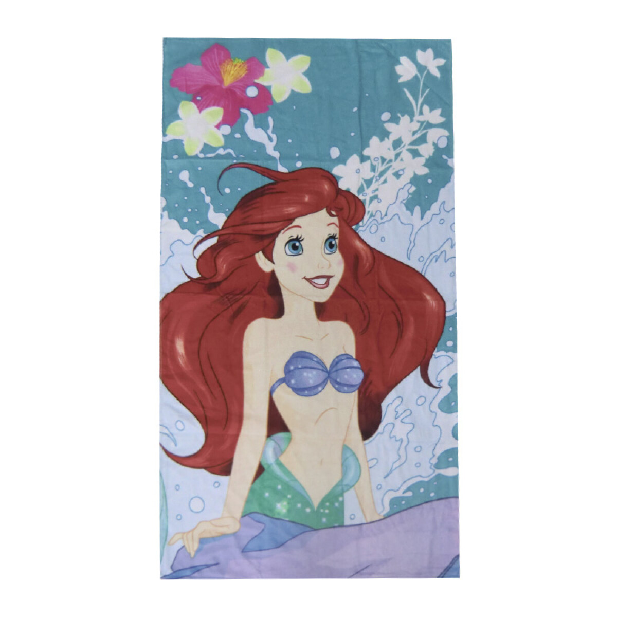 Toalla Playera Princesas Disney Algodón 70 x 130 cm - Sirenas 