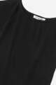Remera off shoulder mangas cortas NEGRO
