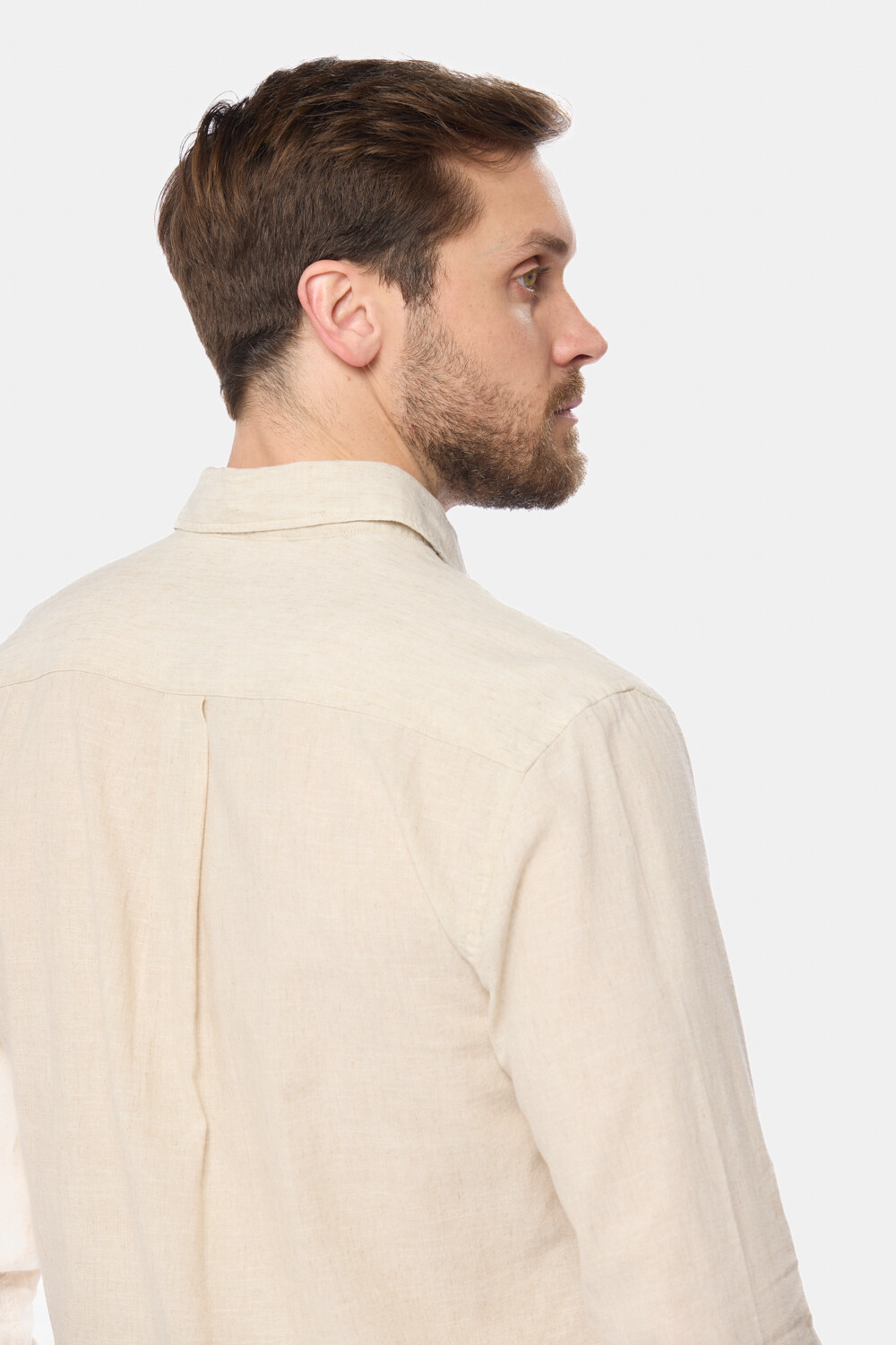 CAMISA DE LINO Beige