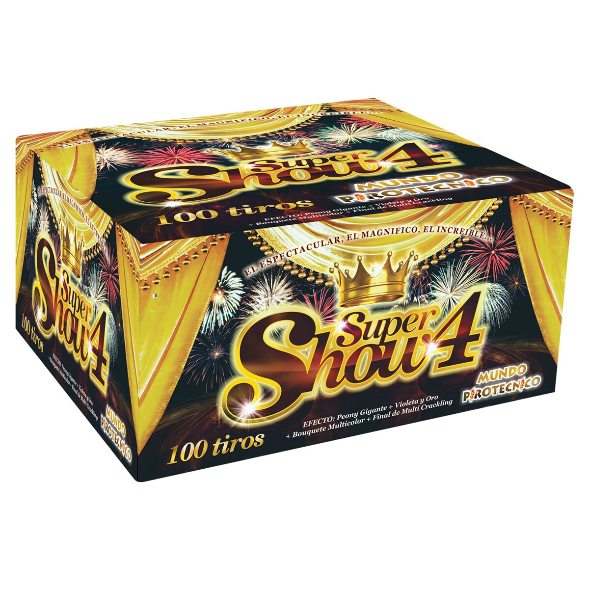 TORTA SUPER SHOW 4 MUNDO PIROTECNICO 100 Tiros 