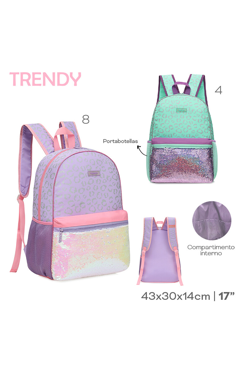 Mochila con lentejuelas Lila