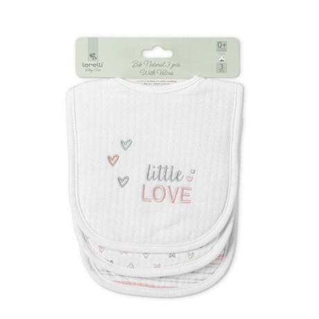 Pacx3 Baberos tela con velcro Little love