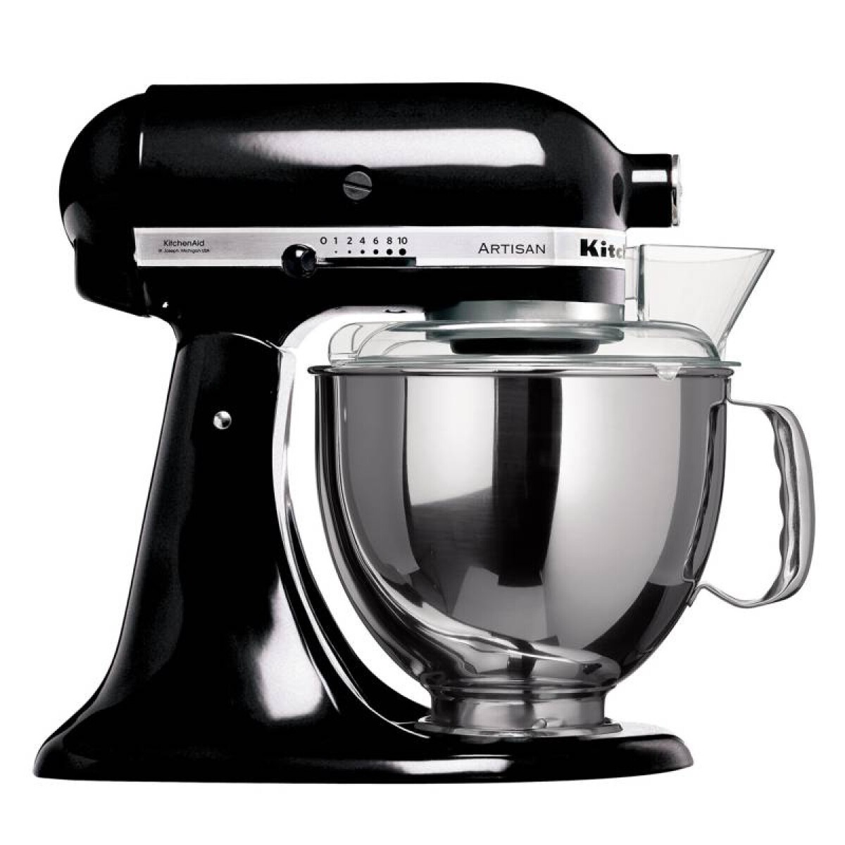 Batidora planetaria Artisan Negra 4.8 lts KitchenAid KIT-KSM150PSEOB 