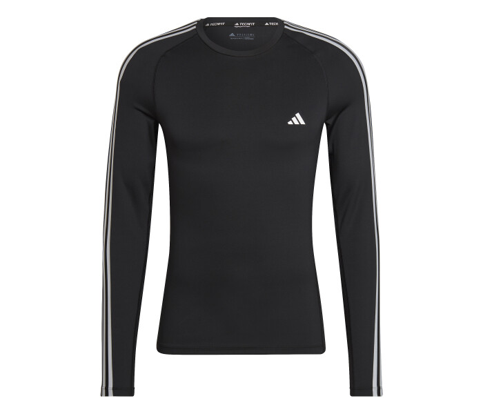 Remera M/Larga Tech Fit Negro/Blanco