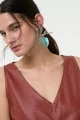 VESTIDO CORTO Tabaco