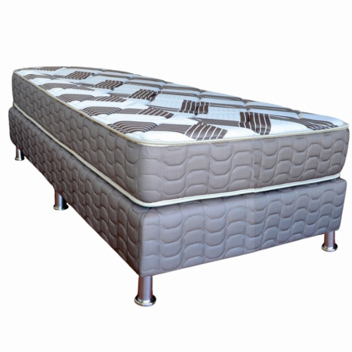 Colchón + Sommier Summer con Resortes - 0,80 x 1,85 x 20 - 1 Plaza 