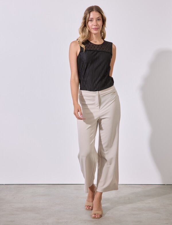 Pantalon Lyocell BEIGE