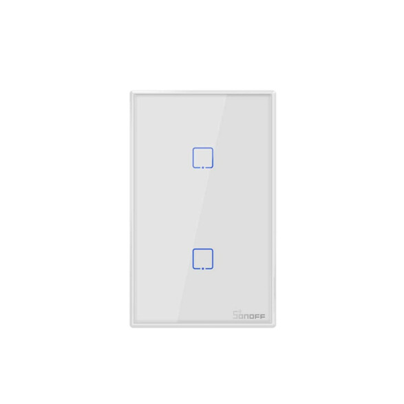 Plaqueta inteligente WIFI blanca 2 int + RF SONOFF SO0055